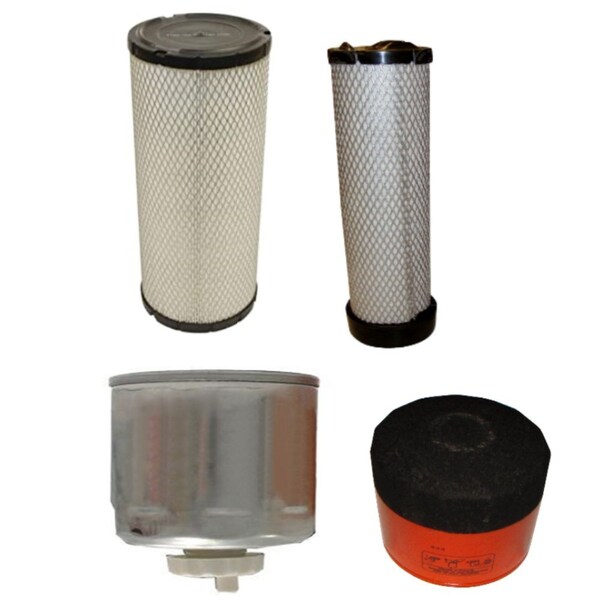 Aic Replacement Parts Aftermarket Filter Kit Fits Bobcat Excavator 331 334 Air Oil Fuel KT-FIW50-0030 - main